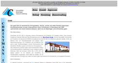Desktop Screenshot of christmann-immobilien.de